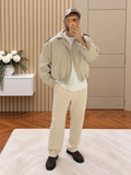 Crop Kesim Bomber Ceket Krem