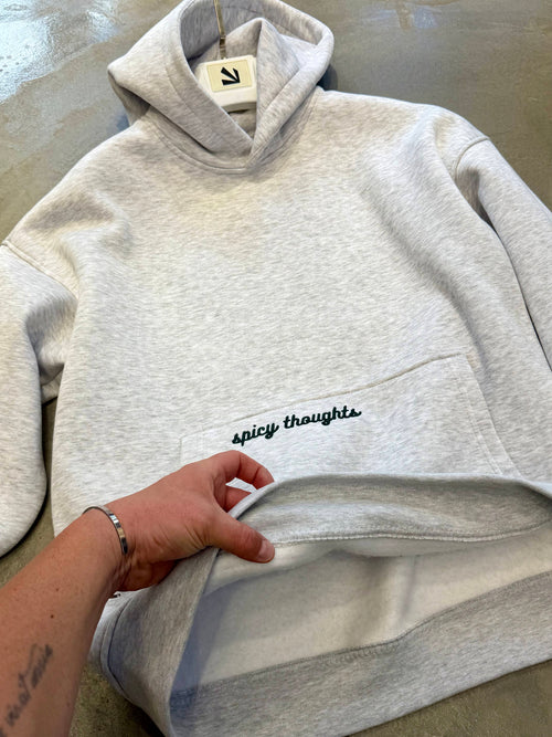 Bonjour Rebels Kanguru Cep Sweatshirt Gri