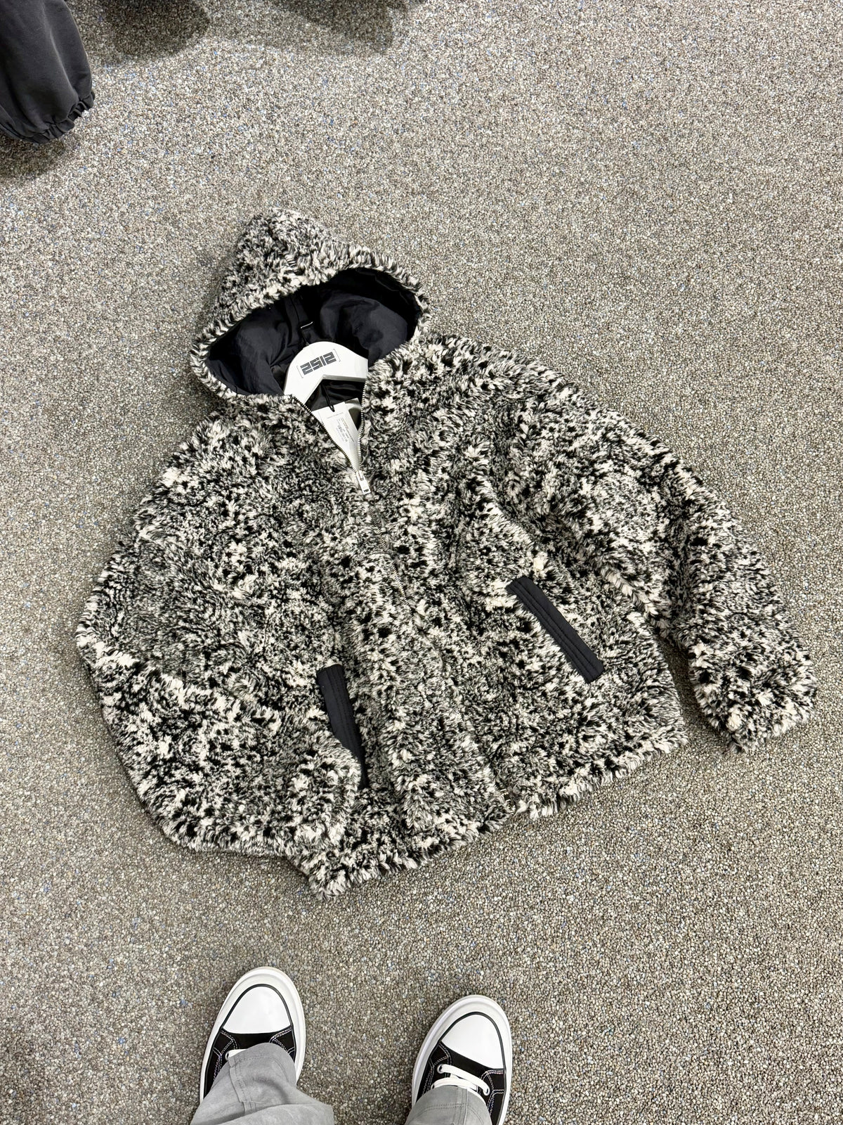 Peluş Mont Siyah