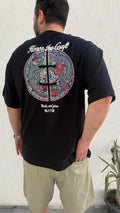 Siyah Nakış Detaylı T-Shirt