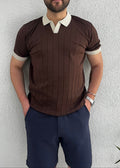 Kahverengi Polo Yaka T-shirt