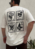 Beyaz Nakış Detaylı T-shirt