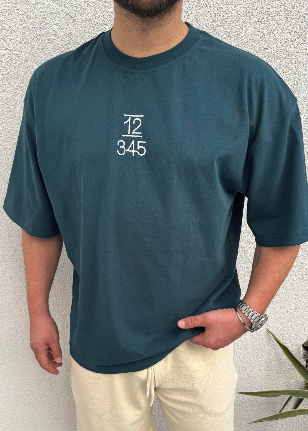 Nakış Detay Oversize T-shirt