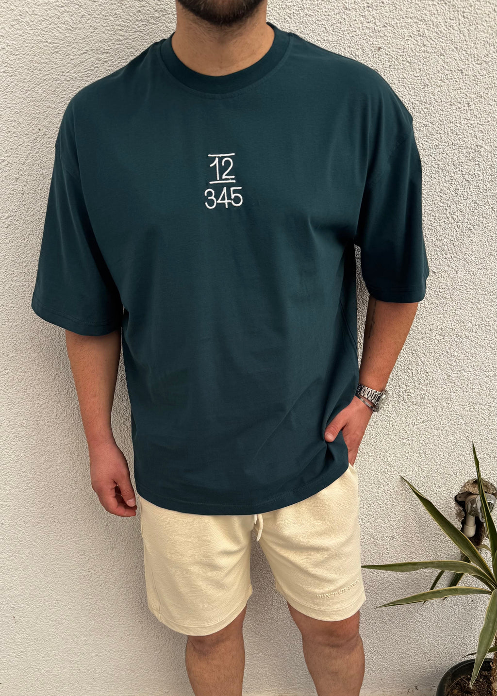 Nakış Detay Oversize T-shirt