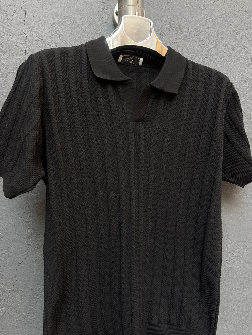 Polo Yaka Triko Siyah