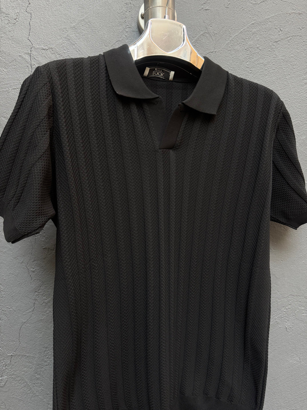 Polo Yaka Triko Siyah