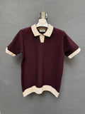 Polo Yaka Triko T-shirt Bordo