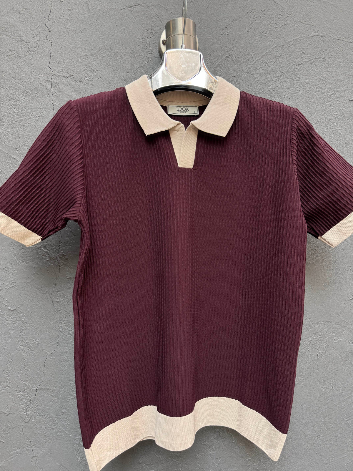 Polo Yaka Triko T-shirt Bordo