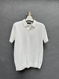 Polo Yaka Triko T-shirt Beyaz