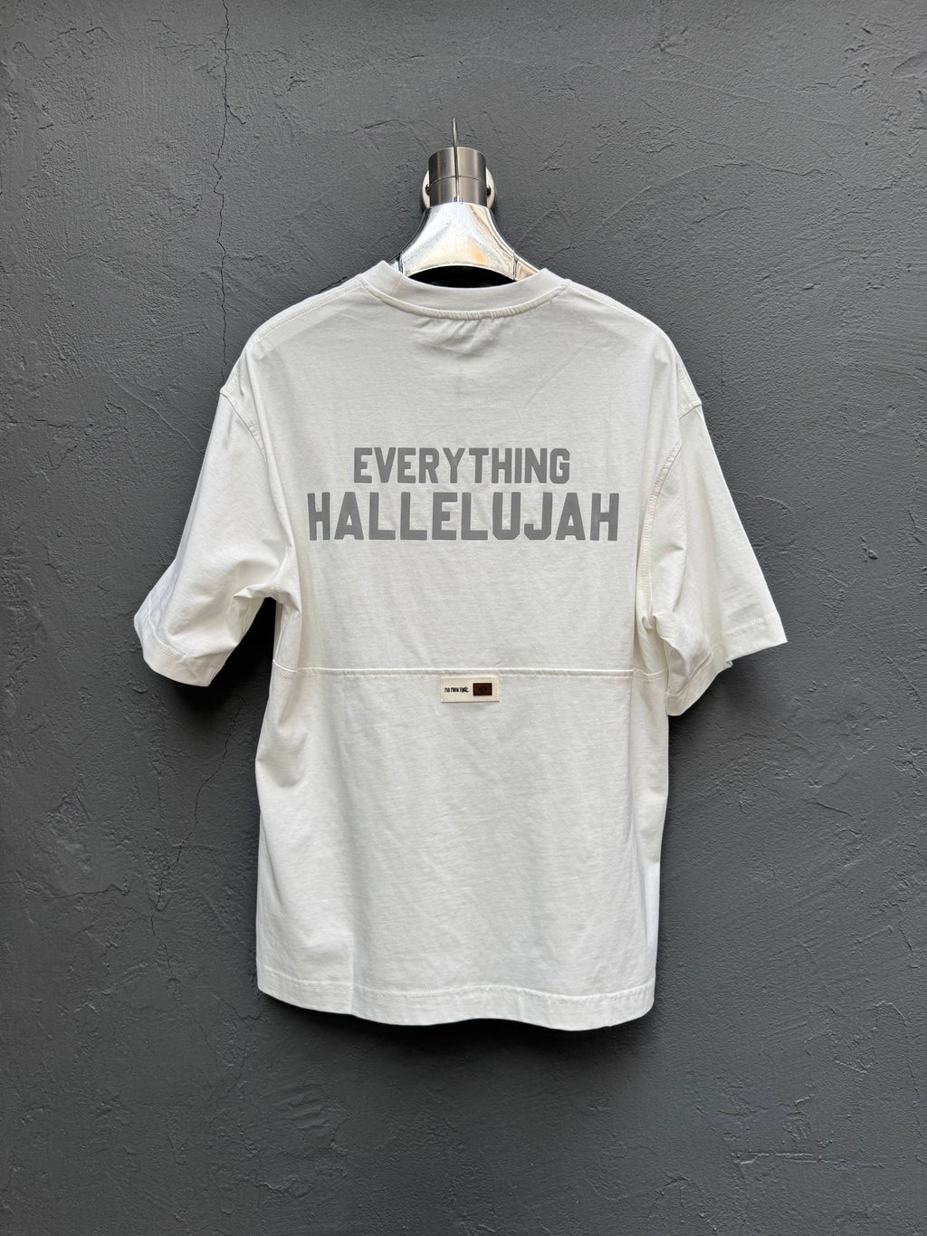 Sırt Baskılı T-shirt Beyaz