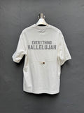 Sırt Baskılı T-shirt Beyaz