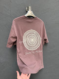 Sırt Nakış Detaylı T-shirt Kahverengi