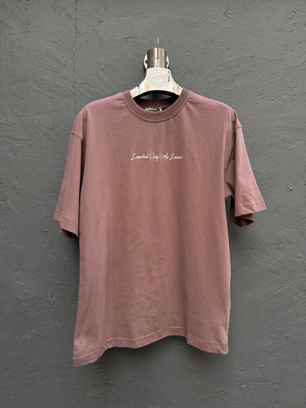Sırt Nakış Detaylı T-shirt Kahverengi