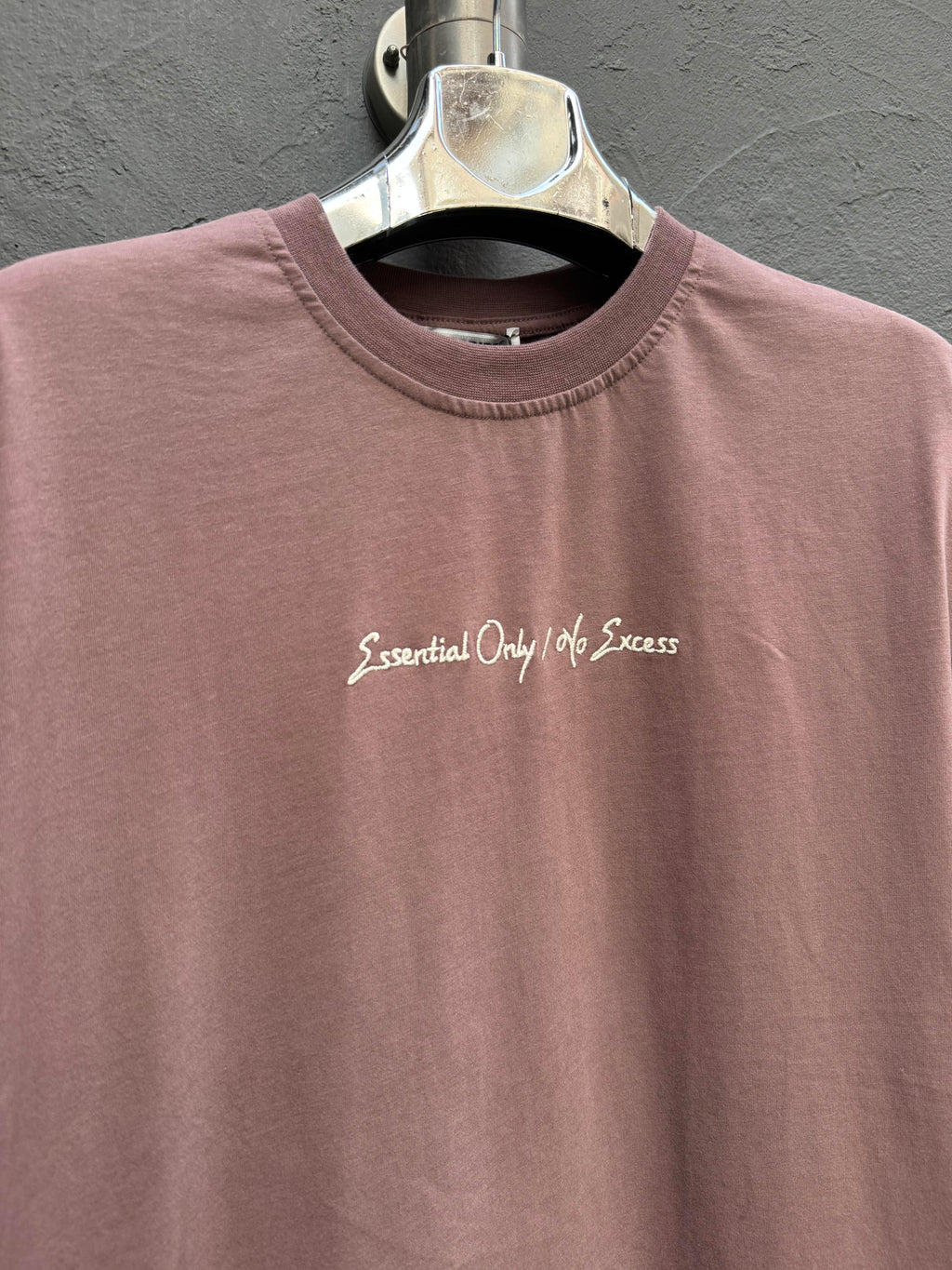 Sırt Nakış Detaylı T-shirt Kahverengi