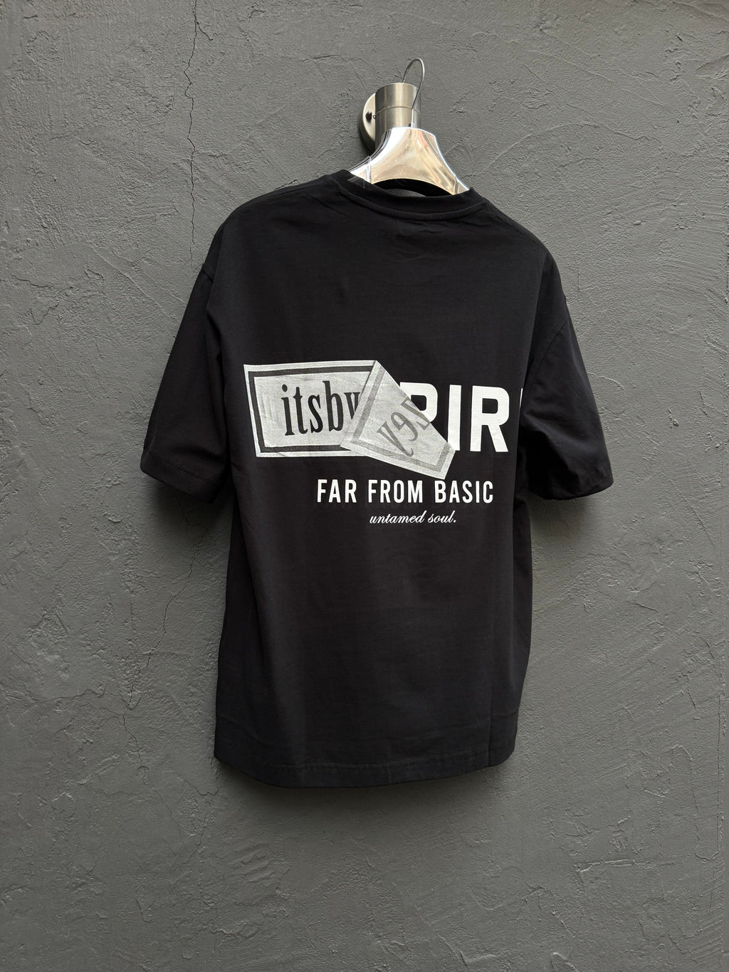 Arka Baskılı T-shirt Siyah