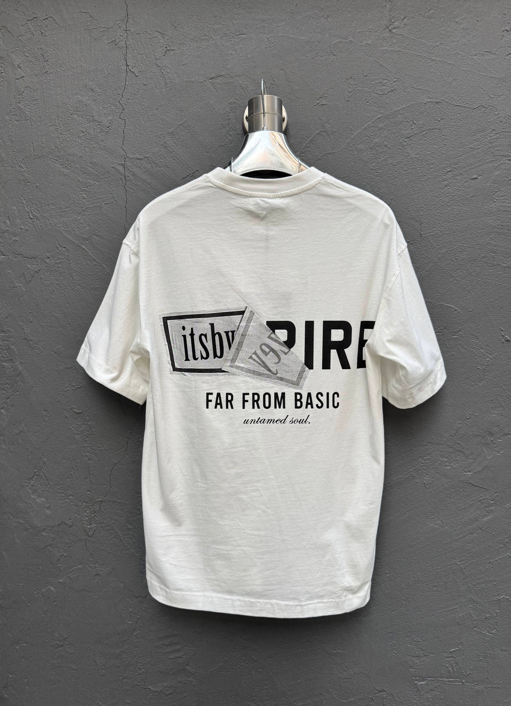 Arka Baskılı T-shirt Beyaz