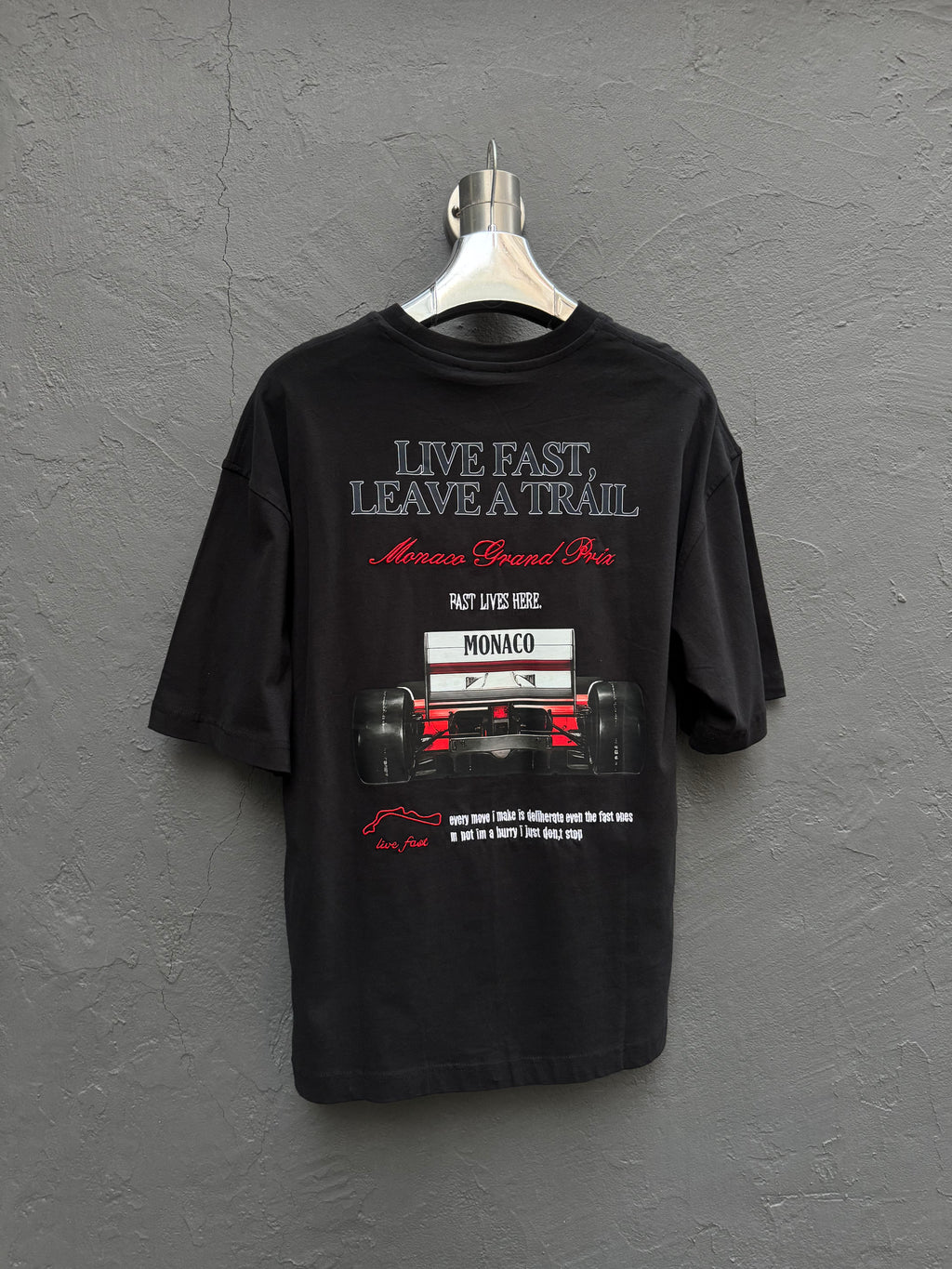 Arka Baskı Detay T-shirt Siyah