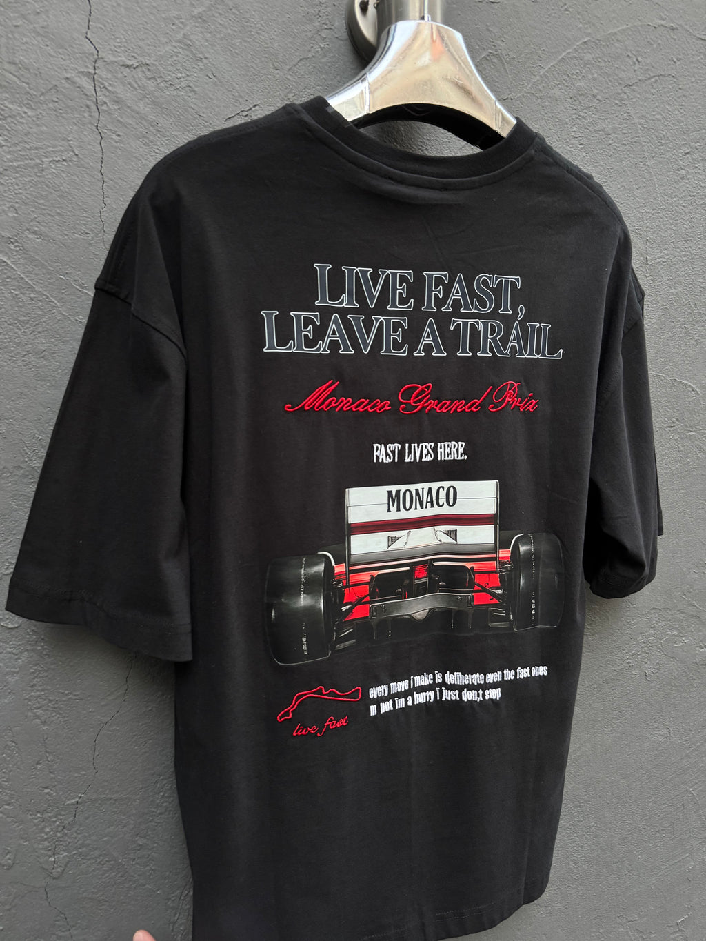 Arka Baskı Detay T-shirt Siyah