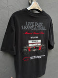 Arka Baskı Detay T-shirt Siyah