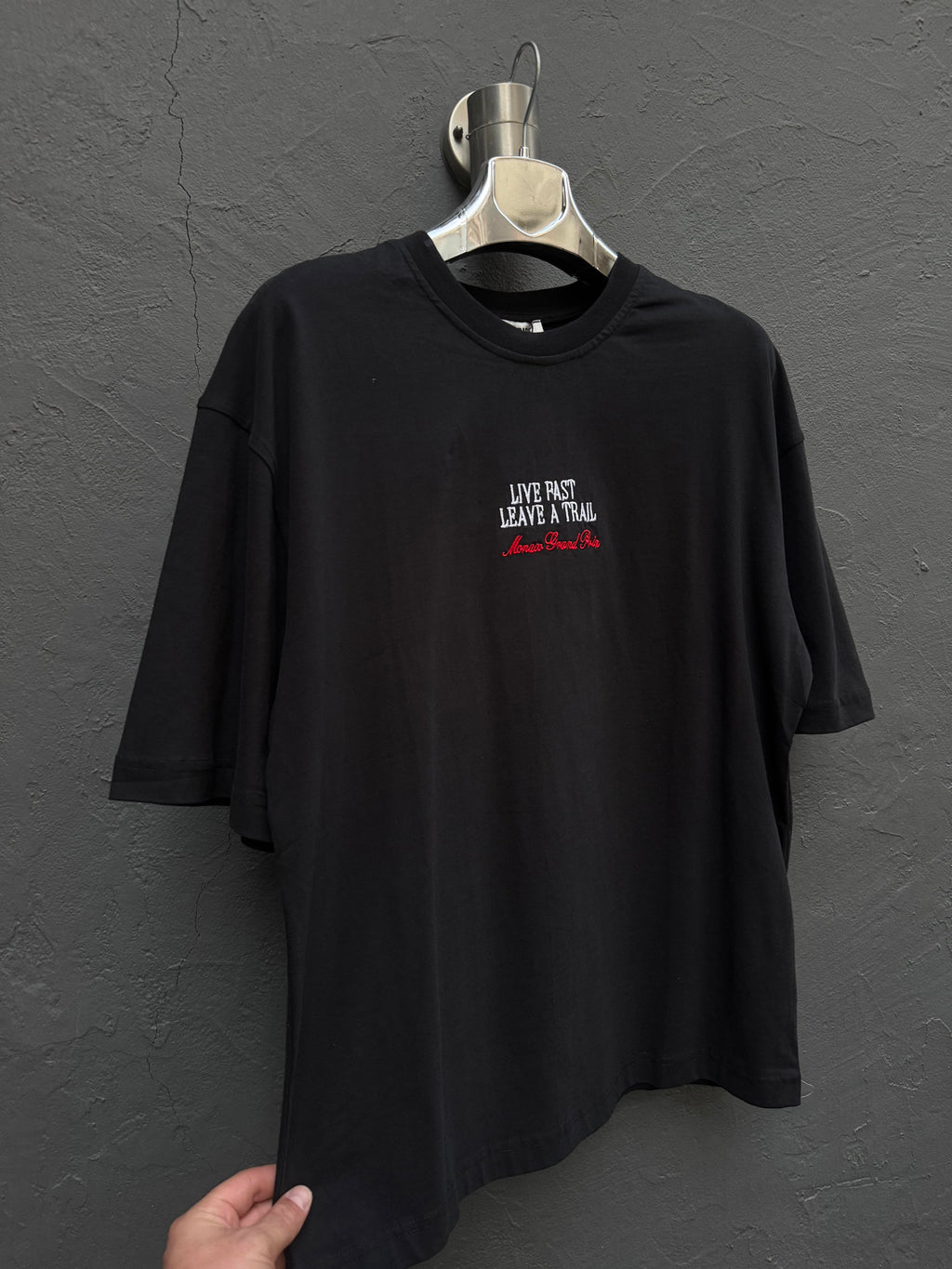 Arka Baskı Detay T-shirt Siyah