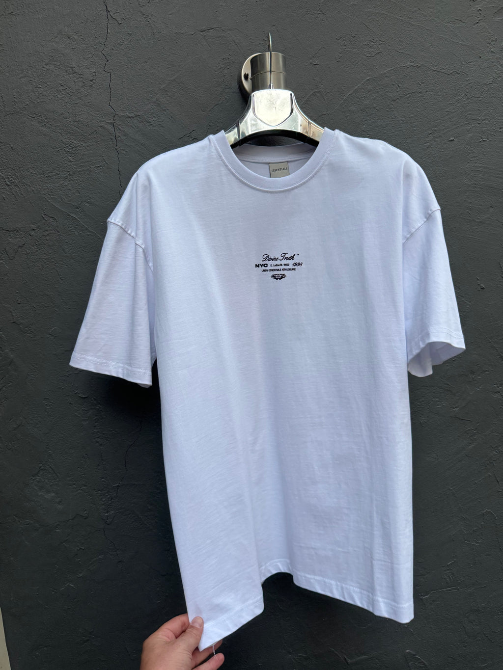 Arka Baskılı T-shirt Beyaz