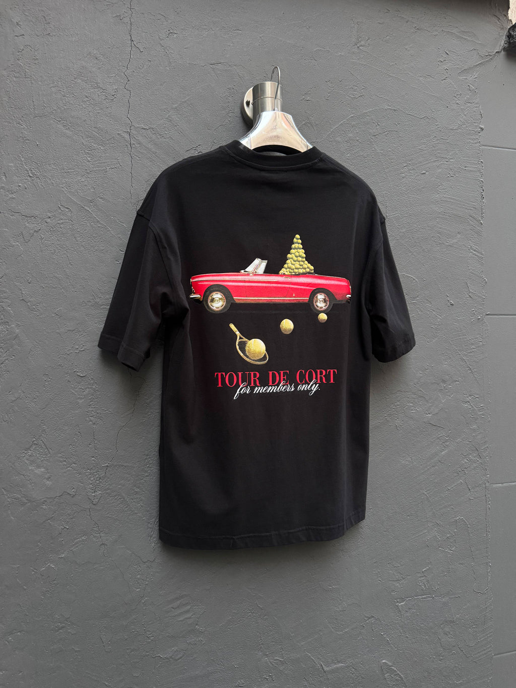 Arka Baskı Detay T-shirt Siyah