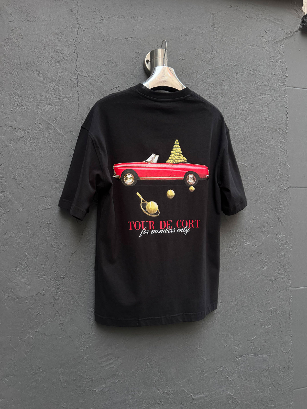 Arka Baskı Detay T-shirt Siyah