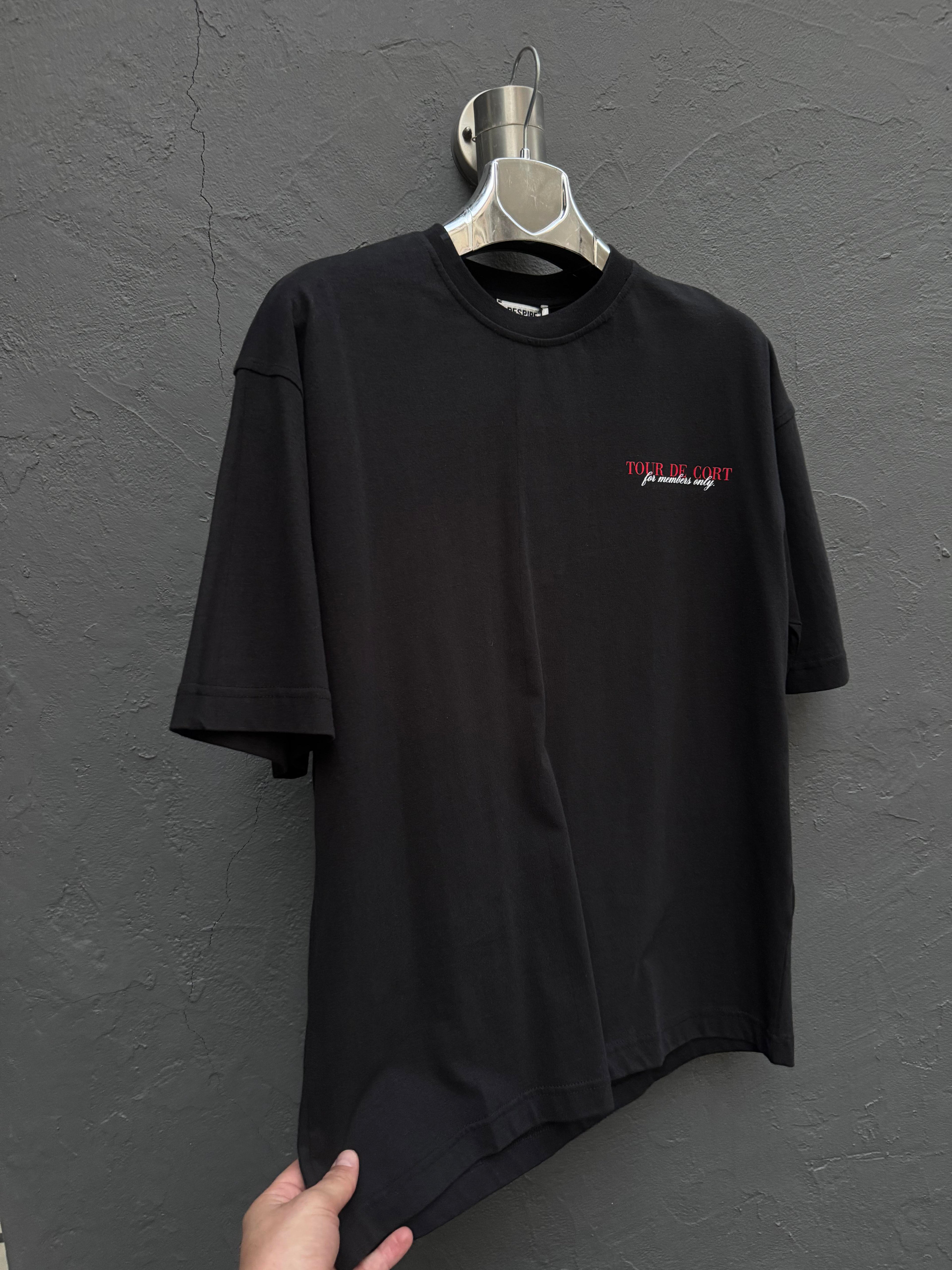 Arka Baskı Detay T-shirt Siyah