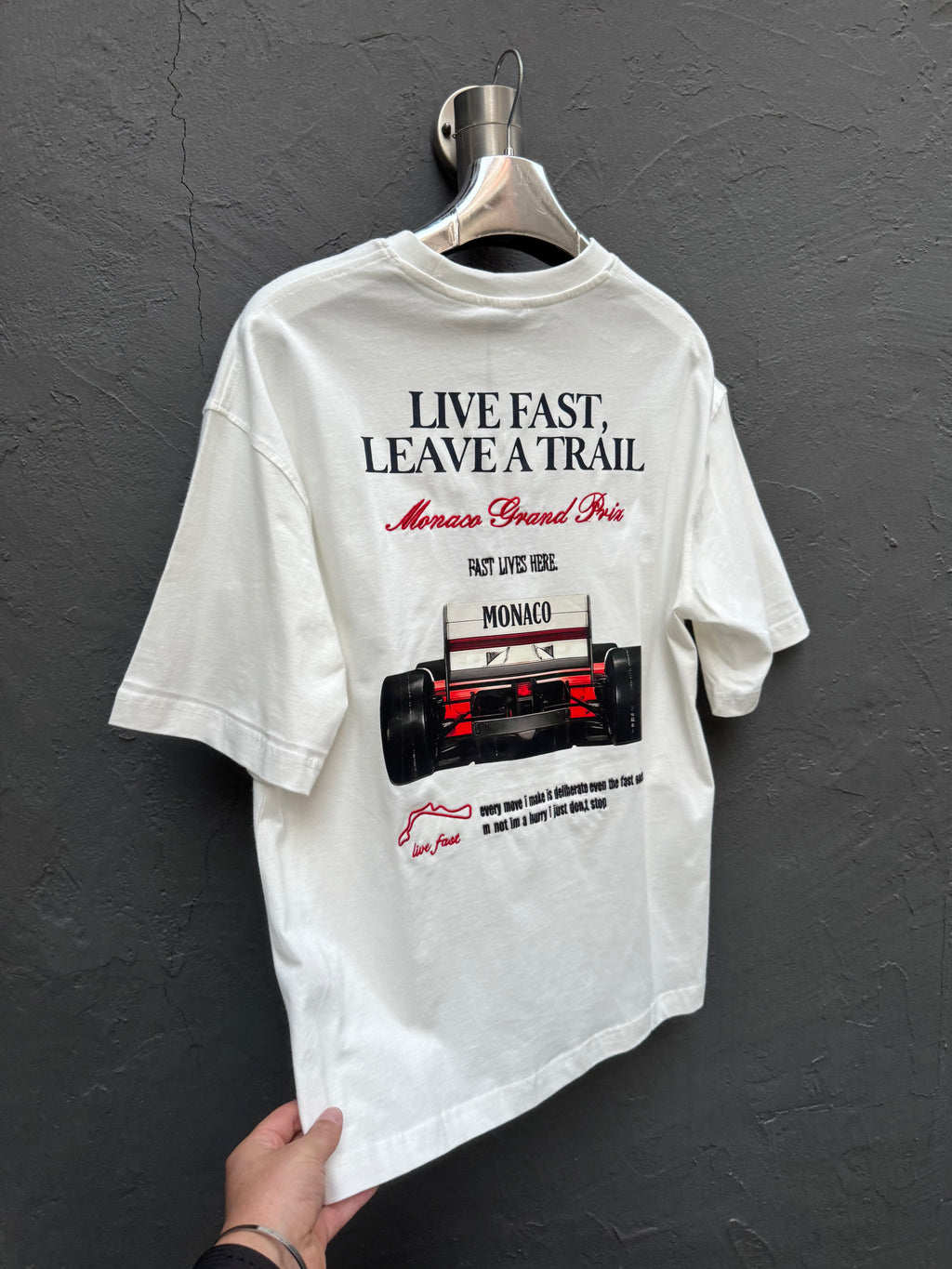 Arka Baskı Detay T-shirt Beyaz