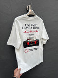Arka Baskı Detay T-shirt Beyaz
