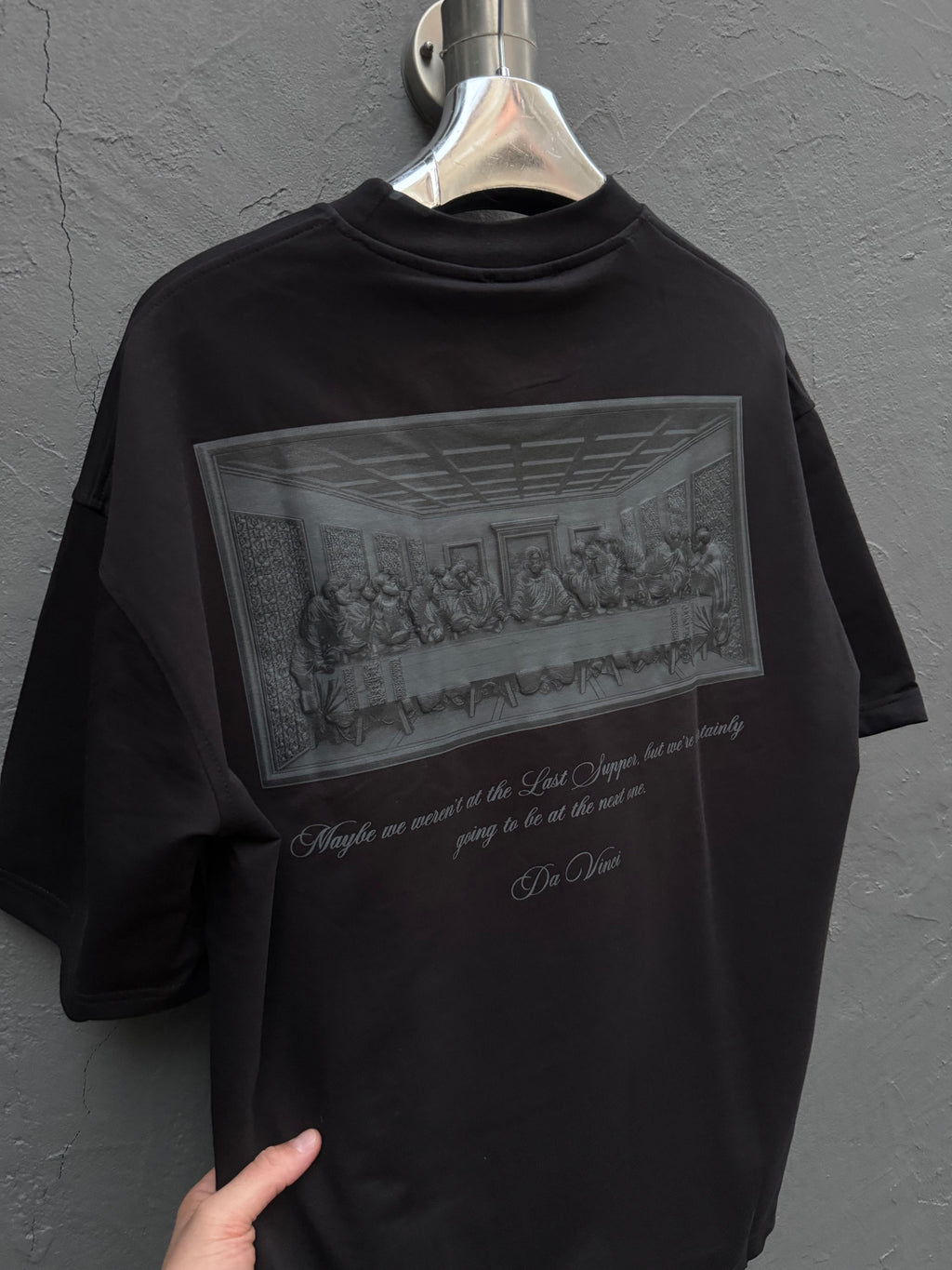 Arka Baskılı T-shirt Siyah