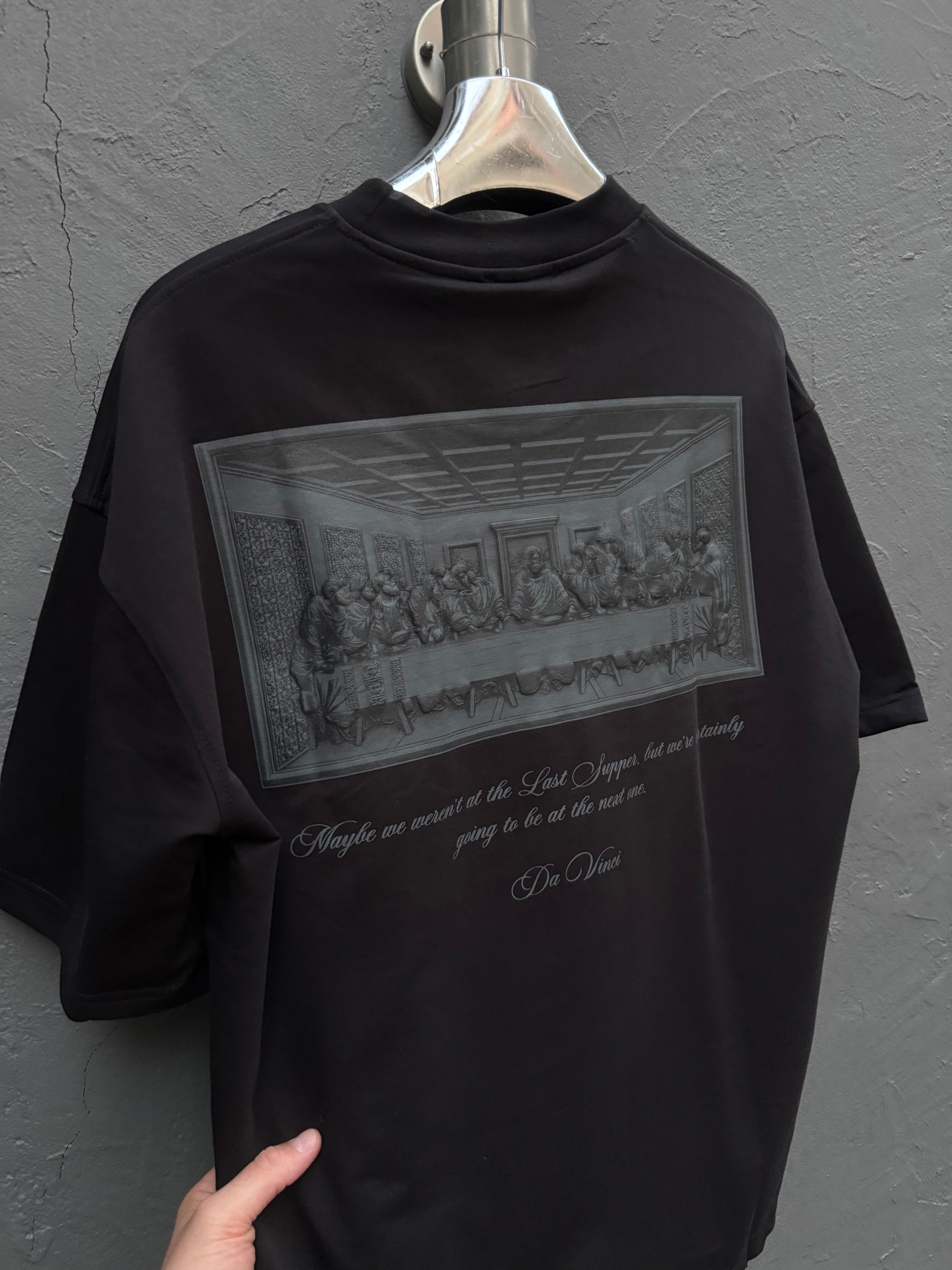 Arka Baskılı T-shirt Siyah