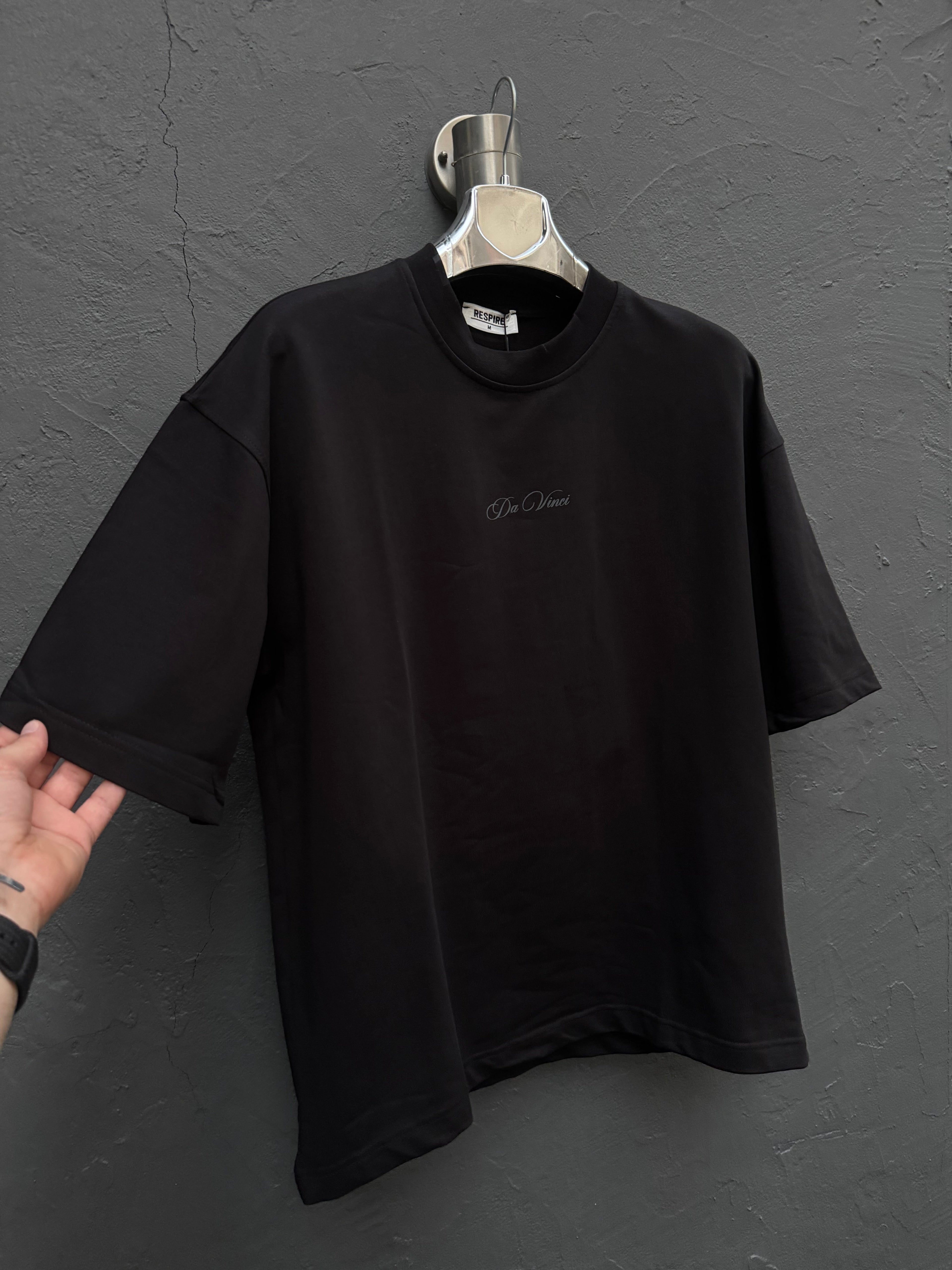 Arka Baskılı T-shirt Siyah