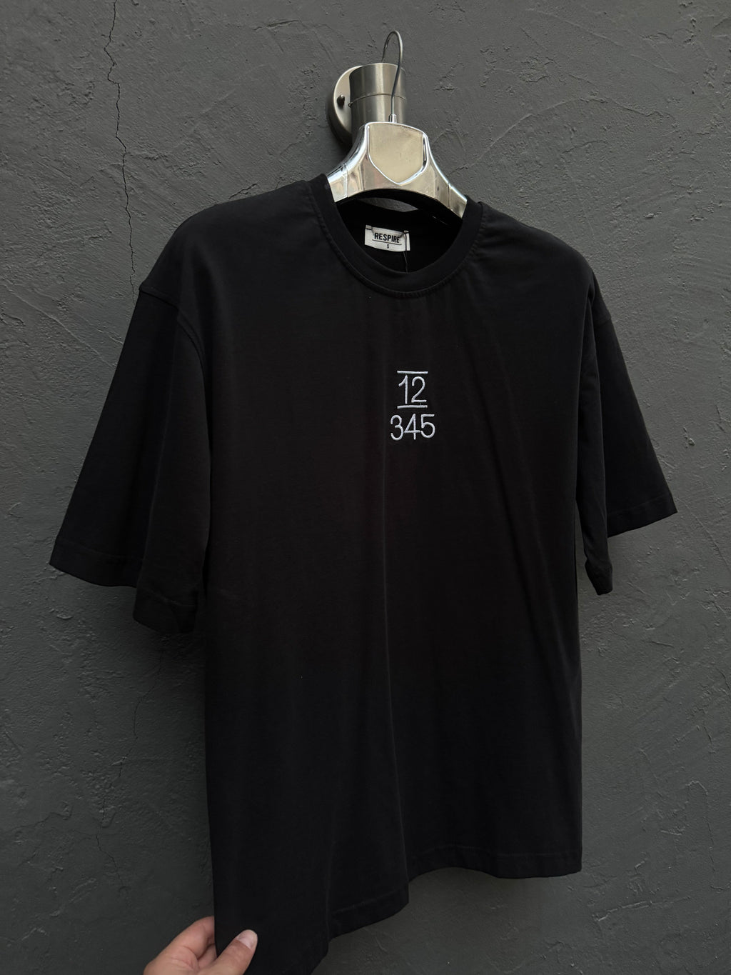 Arka Nakışlı T-shirt Siyah