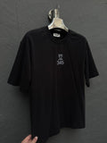 Arka Nakışlı T-shirt Siyah