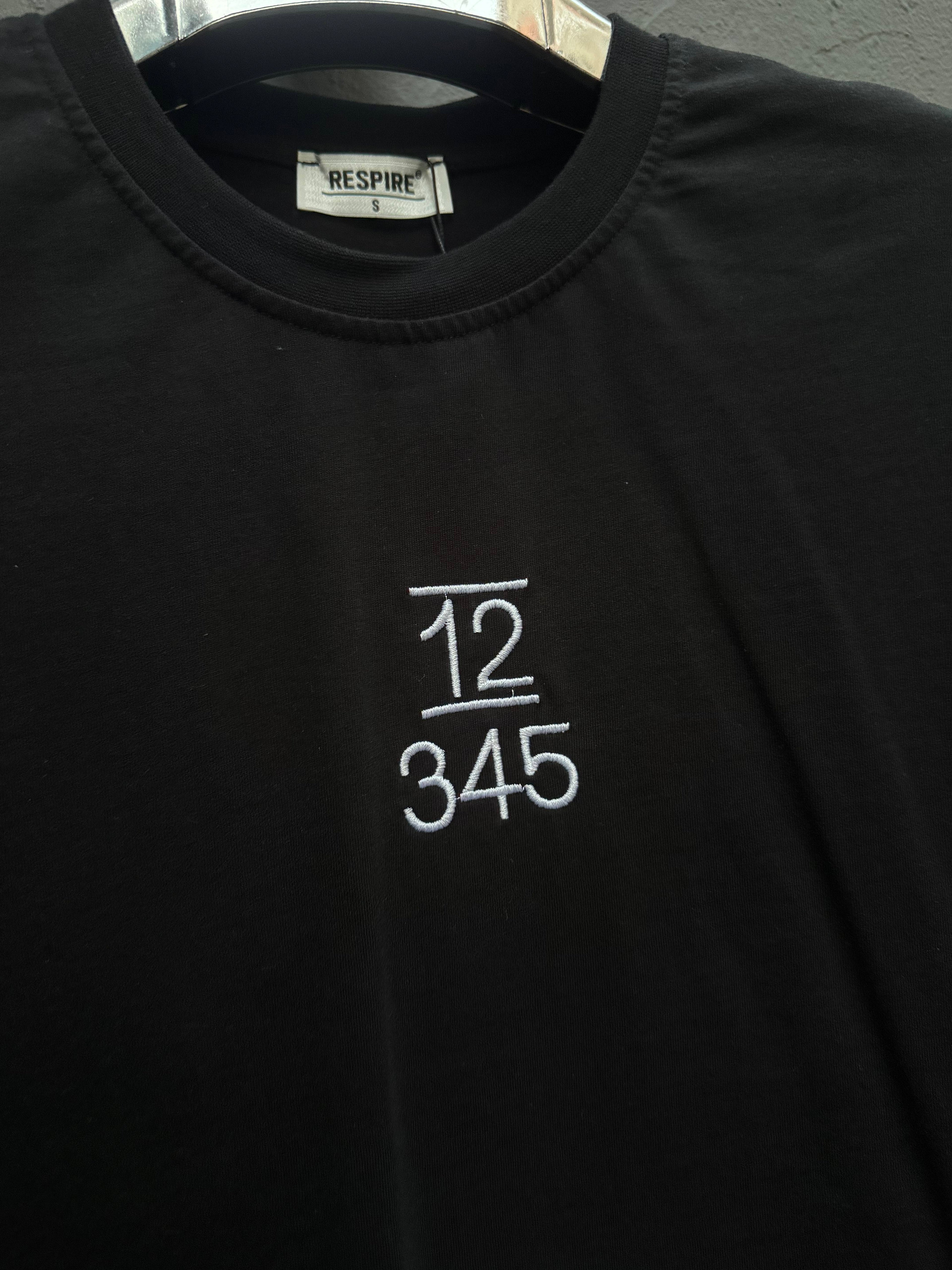 Arka Nakışlı T-shirt Siyah