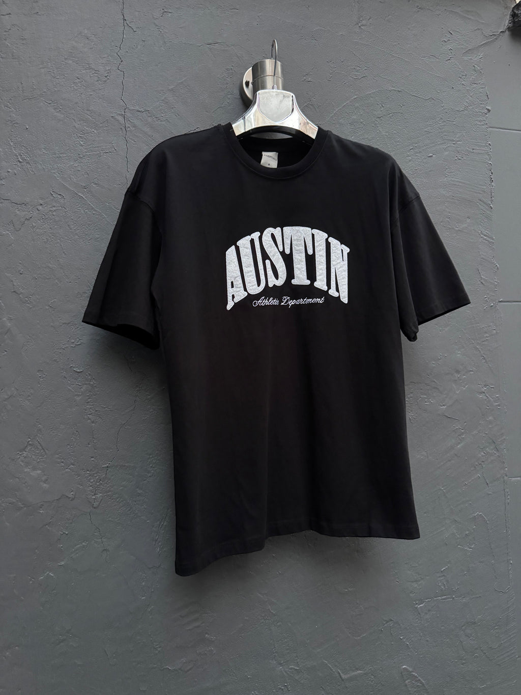 Baskı Detay Siyah T-shirt
