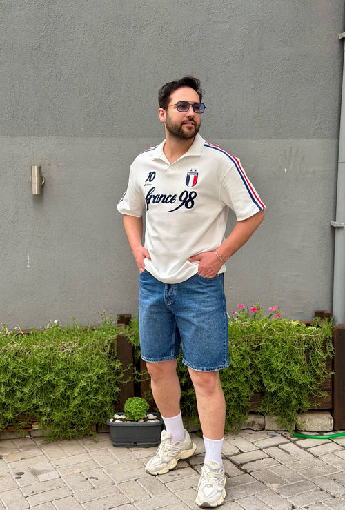 Baskılı Polo Yaka T-Shirt