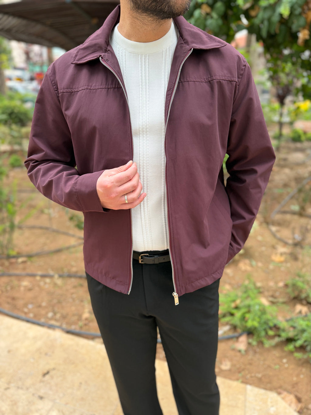 Bordo Mevsimlik Ceket
