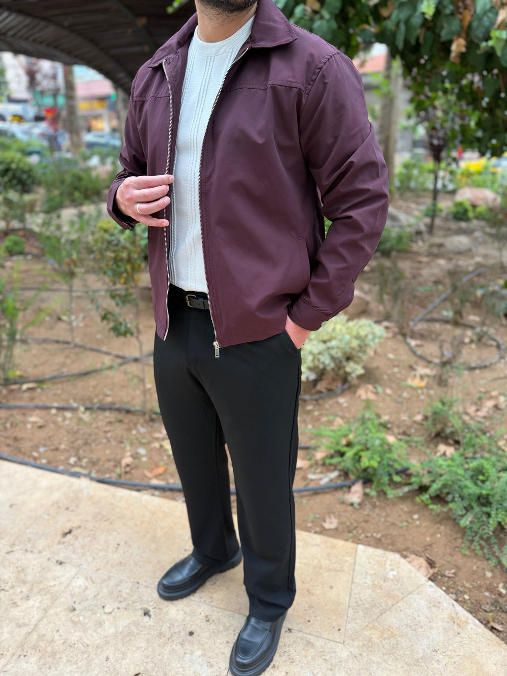Bordo Mevsimlik Ceket