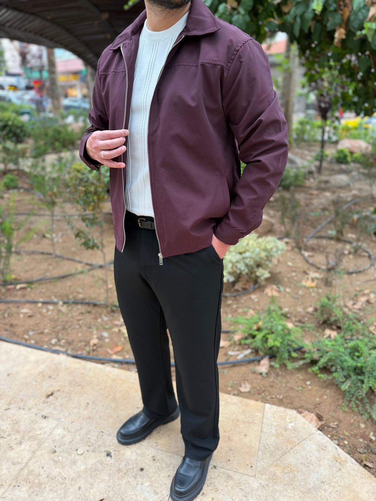 Bordo Mevsimlik Ceket