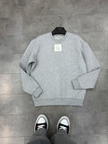 Oversize Sweatshirt Üç İplik Şardonlu Gri
